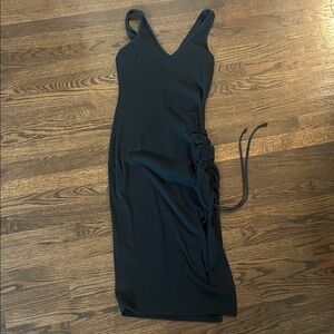 Black Side Tie Dress